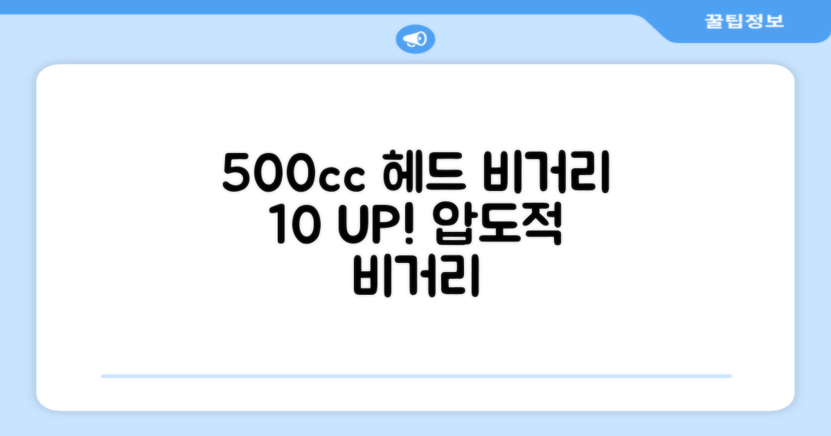 500cc 헤드, 비거리 10% 증가