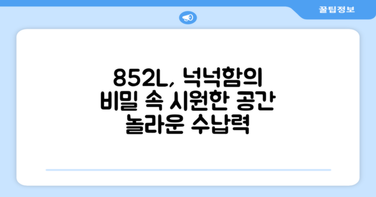 852L, 왜 넉넉할까?