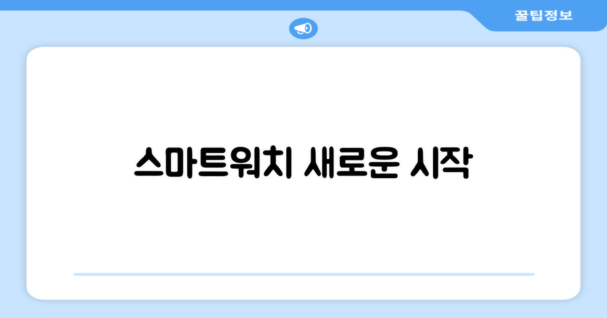 스마트워치, 새로운 시작