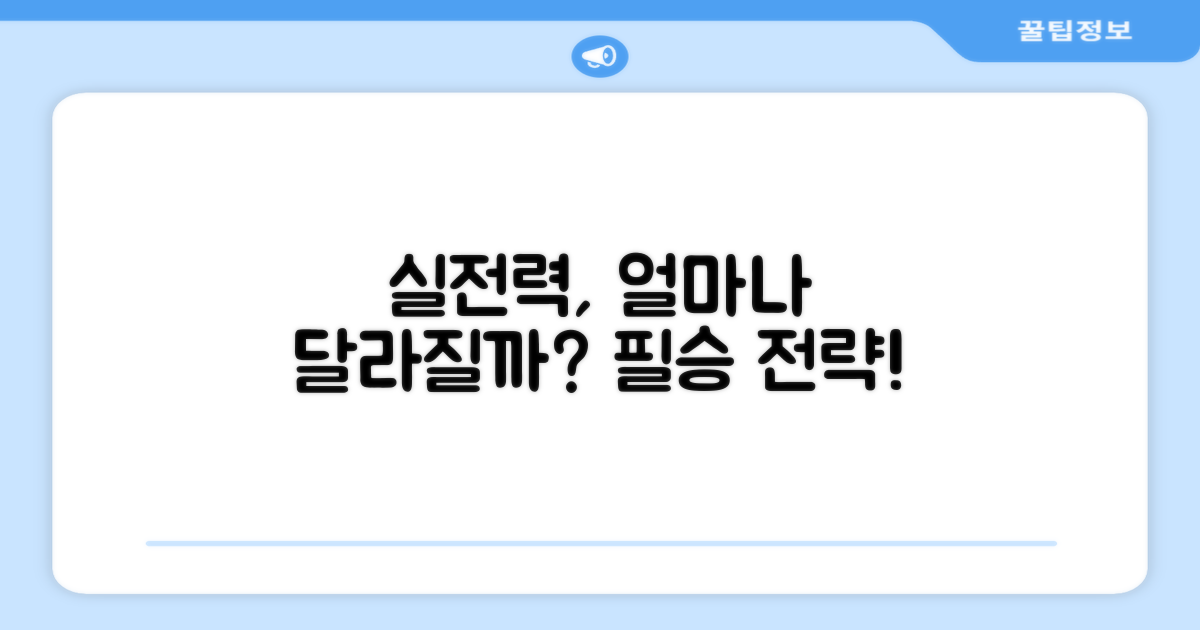 실제 경기력, 어떻게 달라질까?