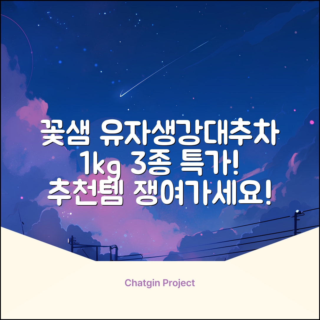 꽃샘 유자차S 1kg *생강차S 1kg *대추차 1kg, 1개, 1개 추천 리뷰