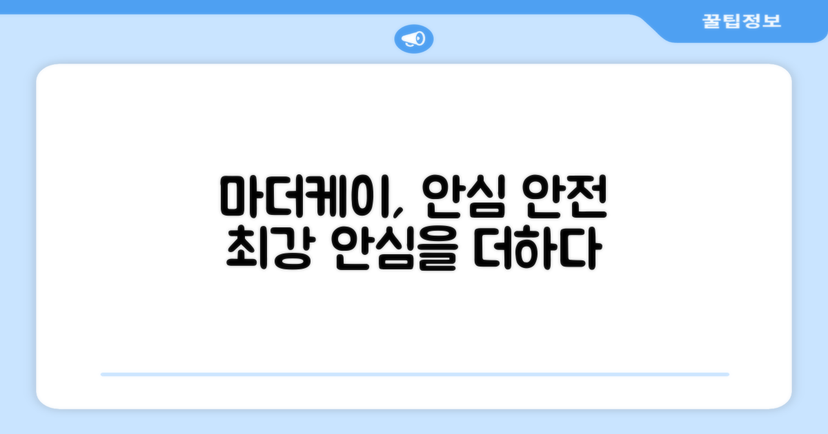 마더케이, 안전성을 더하다