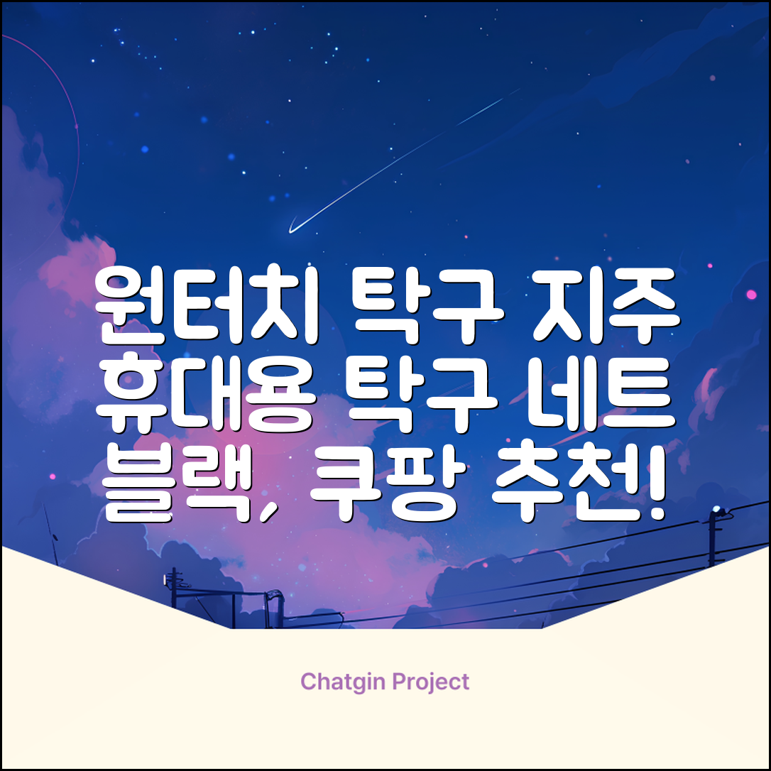 원터치 탁구 지주 네트 휴대용 탁구네트 세트, 1개, 블랙 추천 리뷰