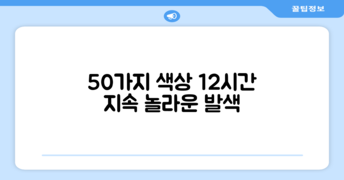 50개, 12시간 지속력