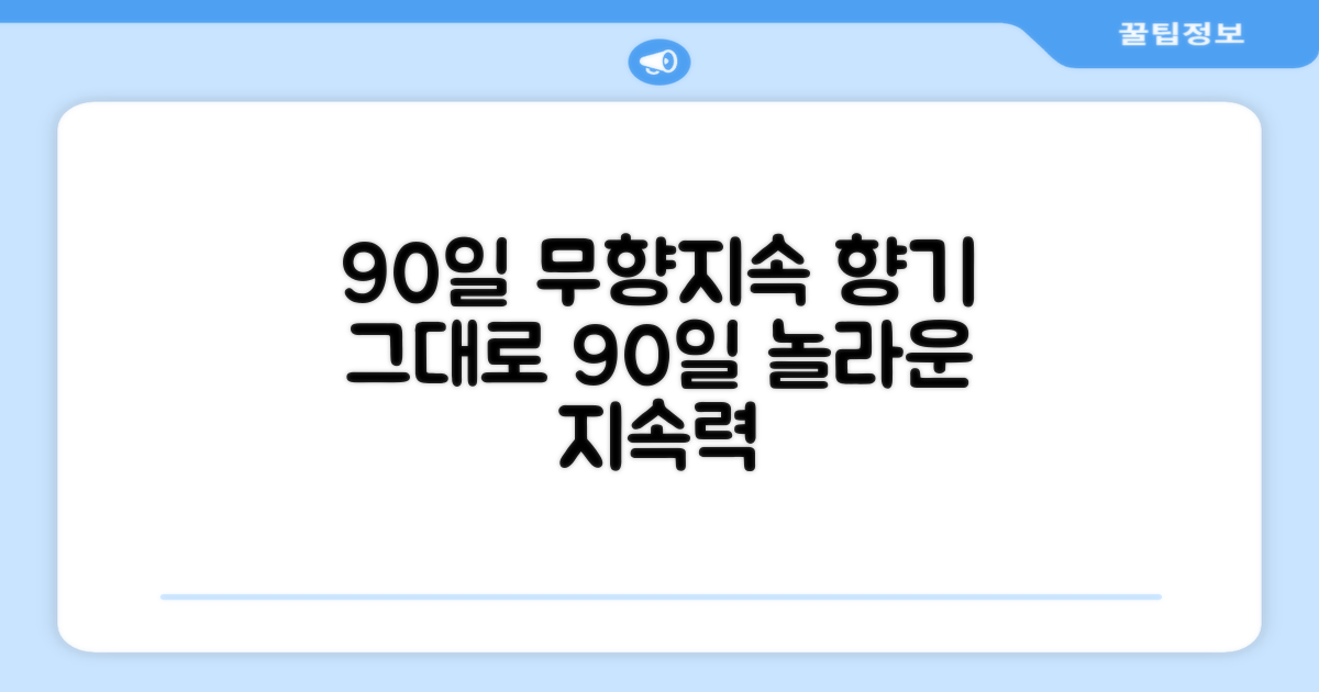 90일 무향지속
